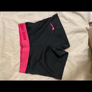 Nike Dryfit Pink and Black Shorts